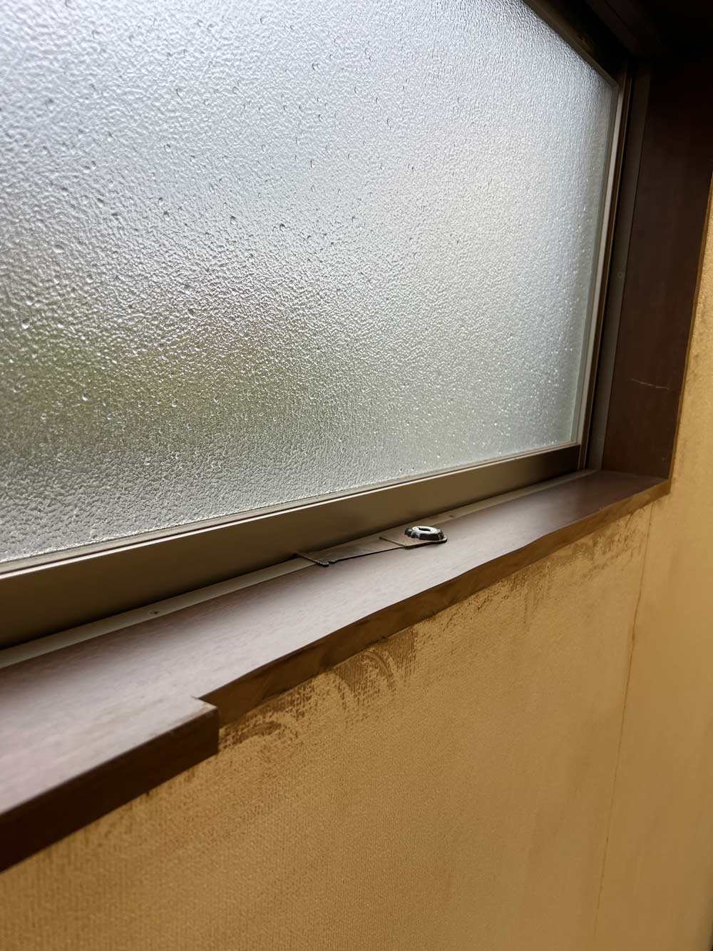 奥側の部屋の窓