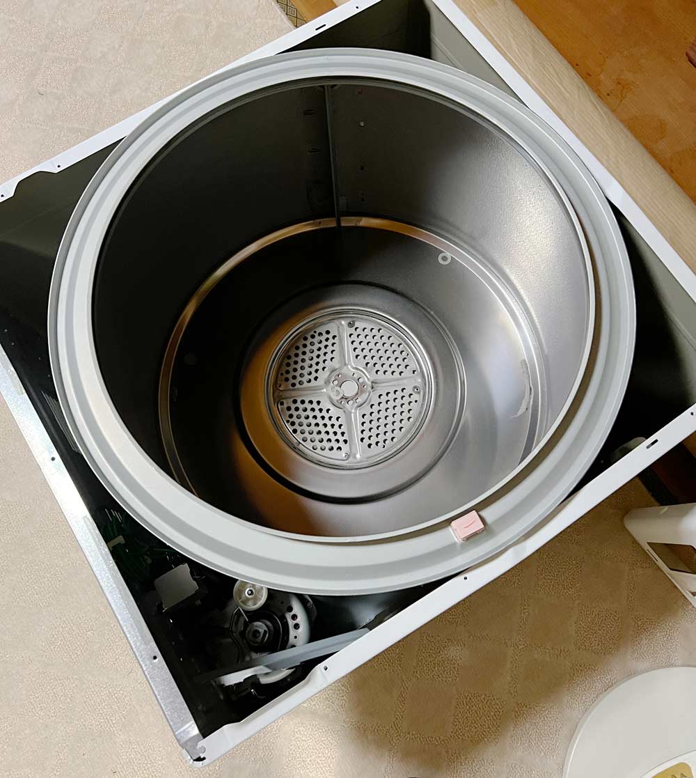 乾燥機解体の画像